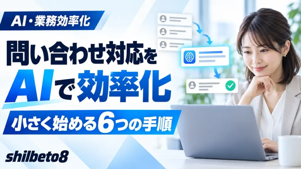 お問い合わせ対応をAIで効率化
